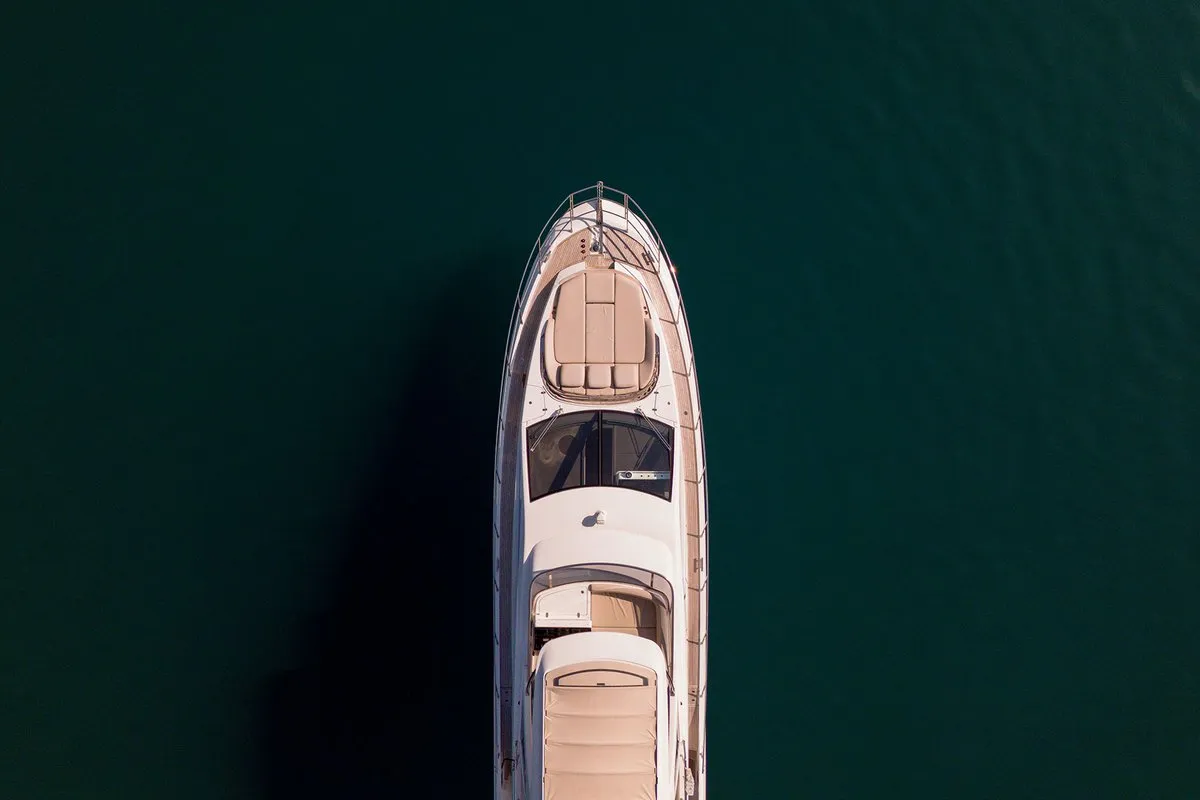 Exterior view of Be Happy, a Azimut 55 Fly motor yacht at Grad Kaštela, Croatia