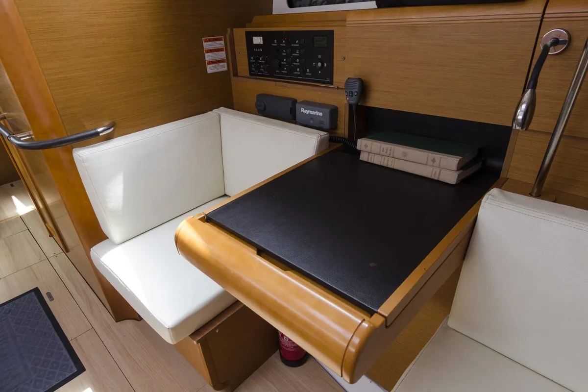 Cecile, a Jeanneau Sun Odyssey 409 sailboat at Procida, Italy