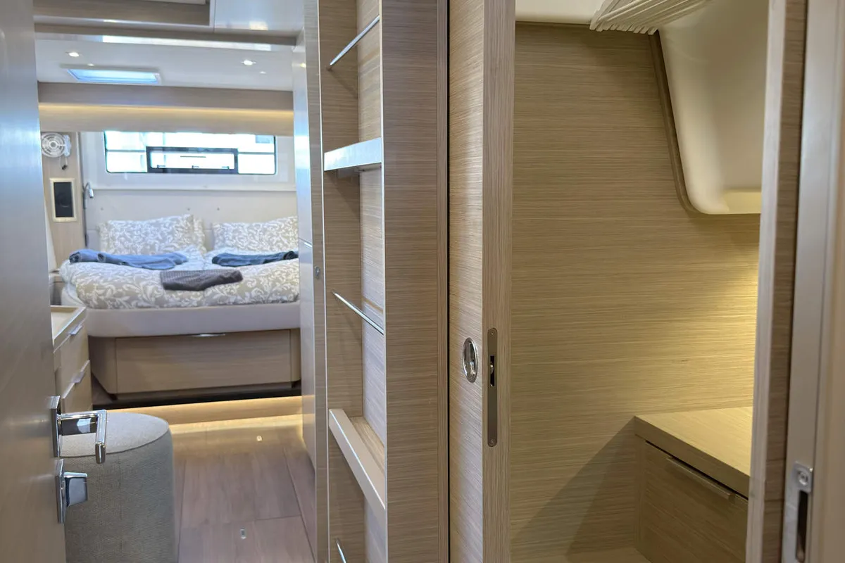 Cabin on Selanja, a Lagoon 51 OW catamaran at Palma de Mallorca, Spain