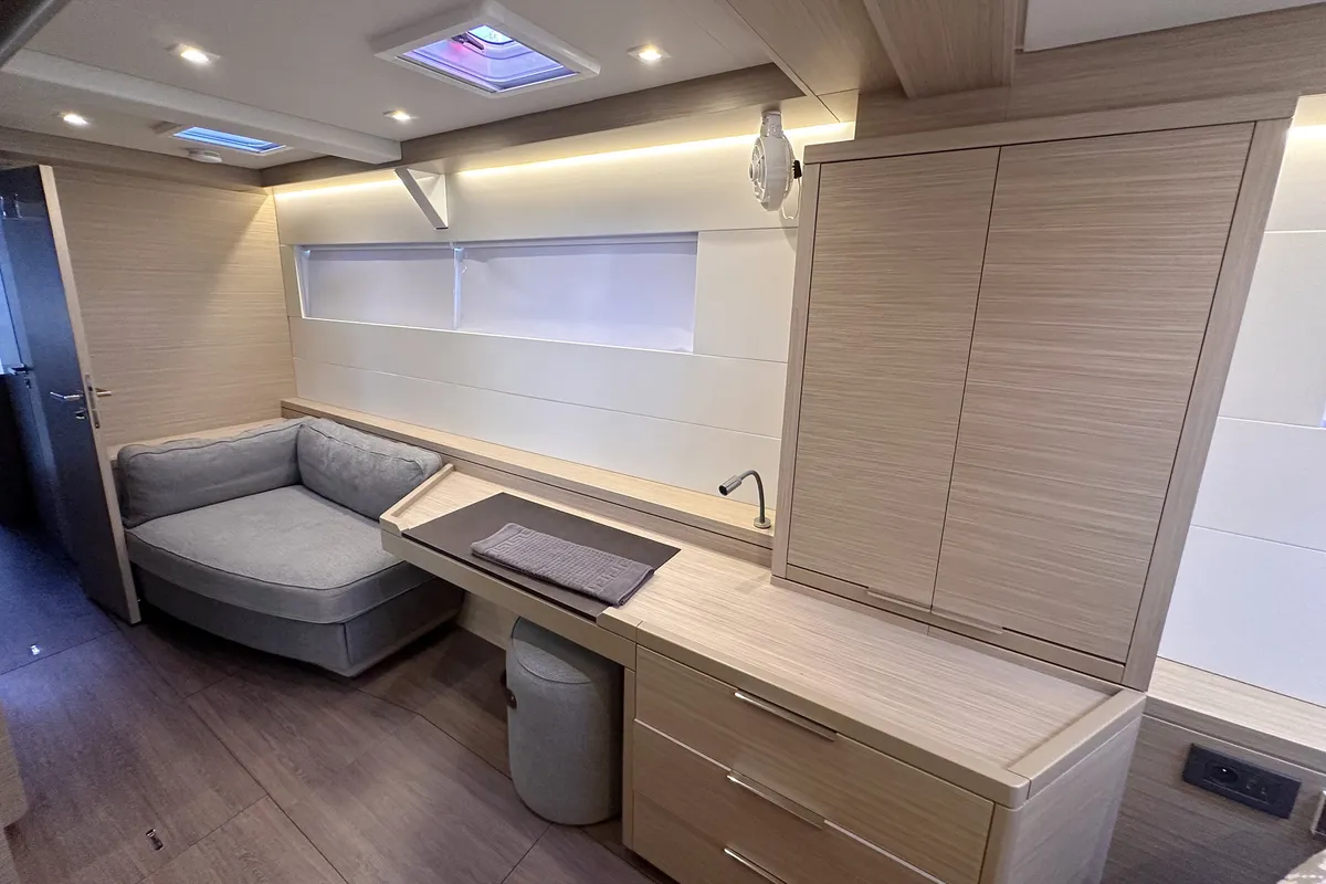 Cabin on Selanja, a Lagoon 51 OW catamaran at Palma de Mallorca, Spain