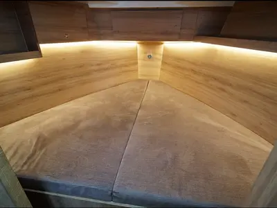Cabin on Lili, a Nikhen Aquasun 34 Sedan motor yacht at Seget Donji, Croatia