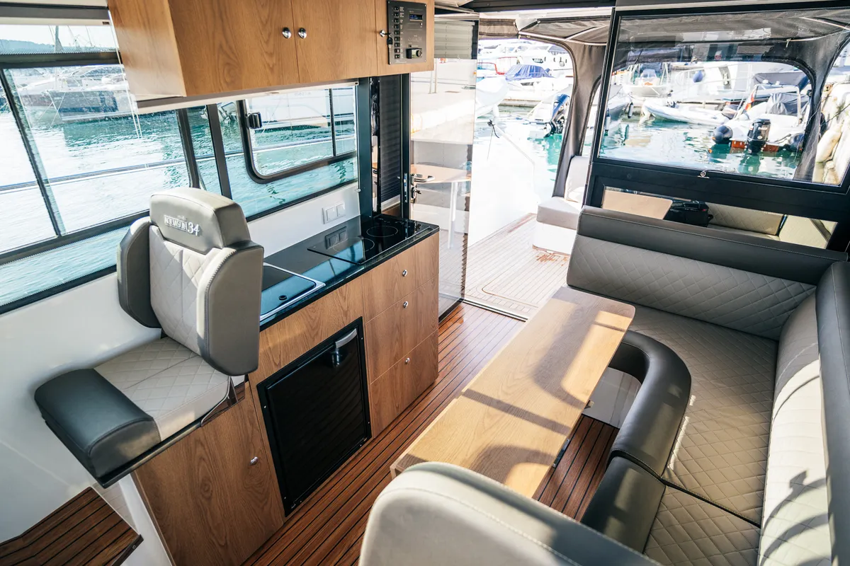 Lili, a Nikhen Aquasun 34 Sedan motor yacht at Seget Donji, Croatia