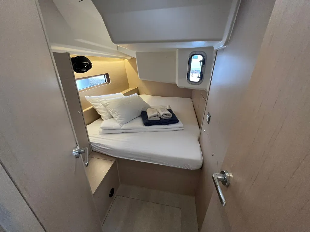 Cabin on Cosmic Dancer, a Beneteau Oceanis 40.1 sailboat at Split, Croatia
