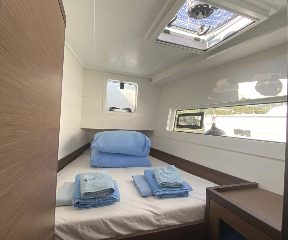 Cabin on Falcon, a Lagoon 40 catamaran at Fethiye, Turkey