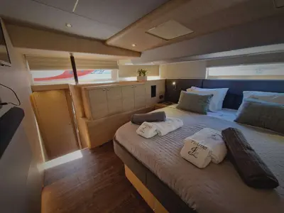 TiAmo, a Aquila 54 Yacht catamaran at Lavreotiki Municipal Unit, Greece