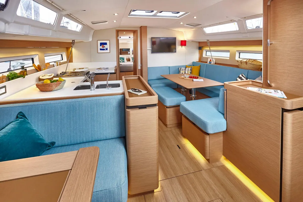 Jeanneau Sun Odyssey 490, a sailboat at Preveza, Greece