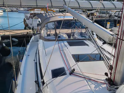 Jeanneau Sun Odyssey 490, a sailboat at Preveza, Greece