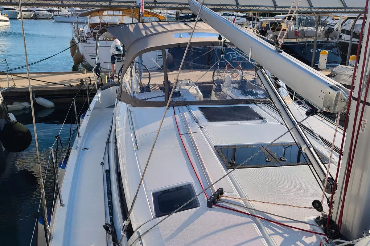 Jeanneau Sun Odyssey 490, a sailboat at Preveza, Greece