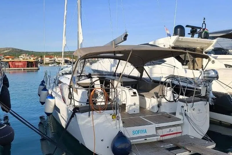 Jeanneau Sun Odyssey 490, a sailboat at Preveza, Greece