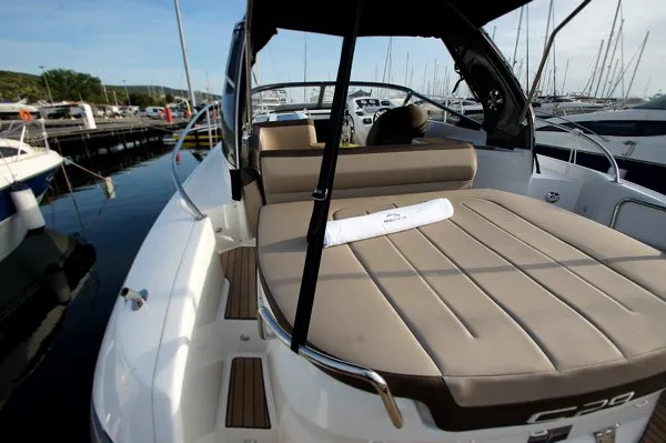 Twilly, a Bavaria S29 motorboat at Punat, Croatia
