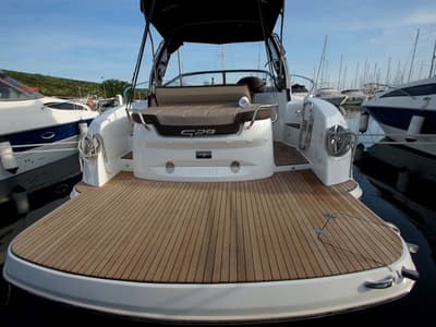 Twilly, a Bavaria S29 motorboat at Punat, Croatia