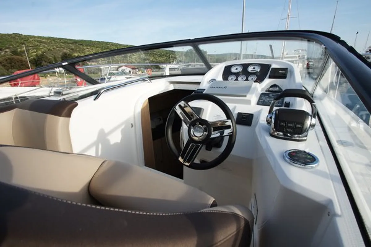 Twilly, a Bavaria S29 motorboat at Punat, Croatia