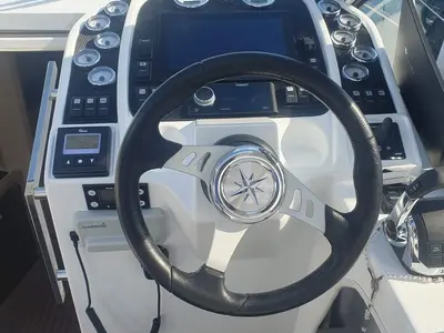 Cockpit of Aero, a Pearl Sea Yachts d.o.o. Pearlsea 31 Hard Top motorboat at Općina Baška Voda, Croatia
