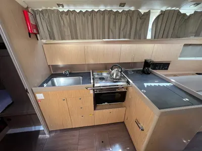 Galley of Amandine III, a Beneteau Oceanis 41.1 sailboat at Grad Šibenik, Croatia