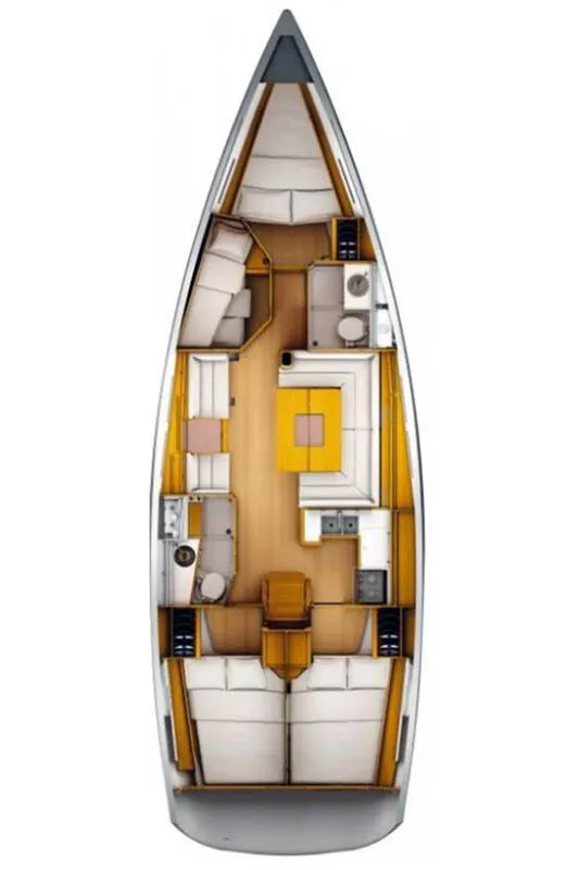 Dalecarlia, a Jeanneau Sun Odyssey 449 sailboat at Gåshaga, Sweden