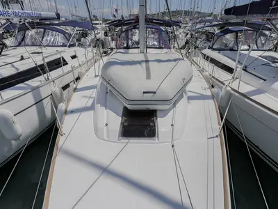 Dalecarlia, a Jeanneau Sun Odyssey 449 sailboat at Gåshaga, Sweden