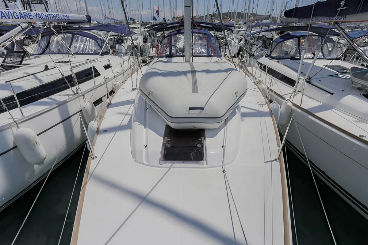 Dalecarlia, a Jeanneau Sun Odyssey 449 sailboat at Gåshaga, Sweden