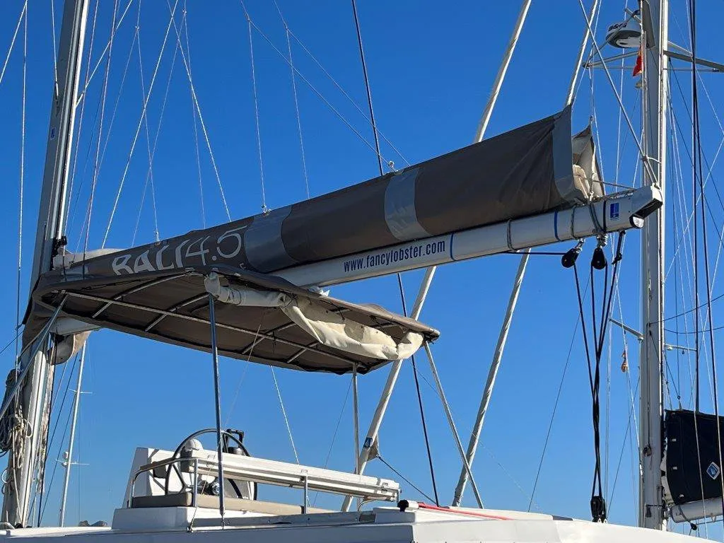 Albert, a Bali 4.5 catamaran at Port de Pollença, Spain