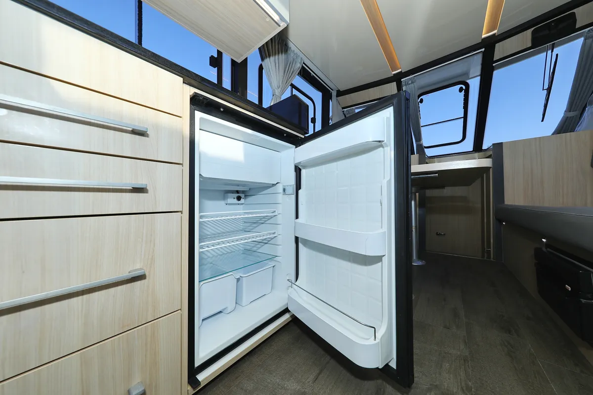 Galley of Backup, a Cobra Yachts Futura 40 Grand Horizon motor yacht at Općina Sukošan, Croatia