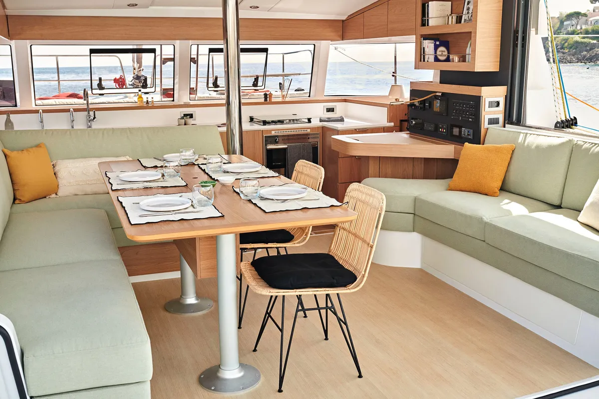 Vag Eurvad, a Bali Catsmart catamaran at Ribishi, Saint Vincent and the Grenadines