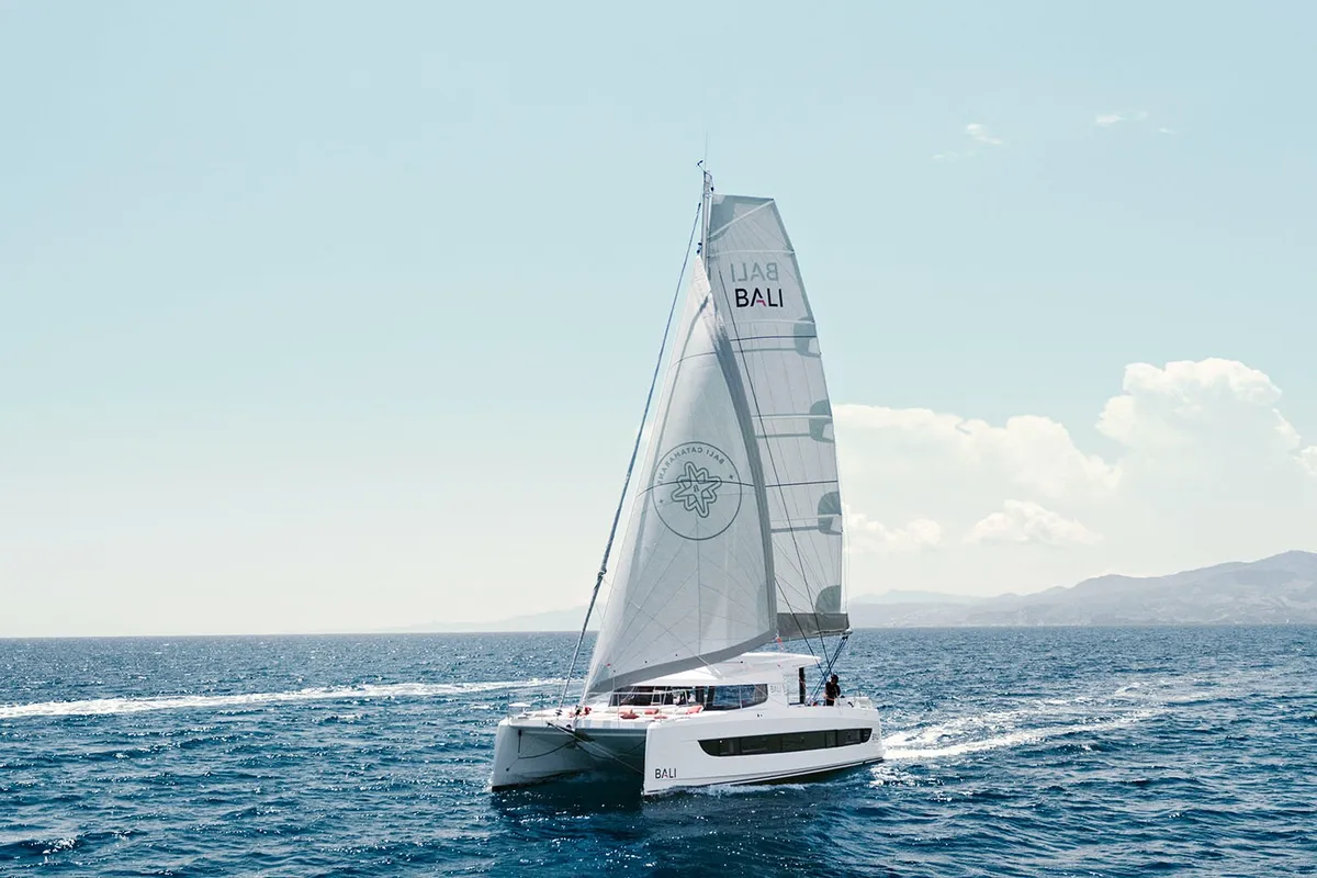 Vag Eurvad, a Bali Catsmart catamaran at Ribishi, Saint Vincent and the Grenadines