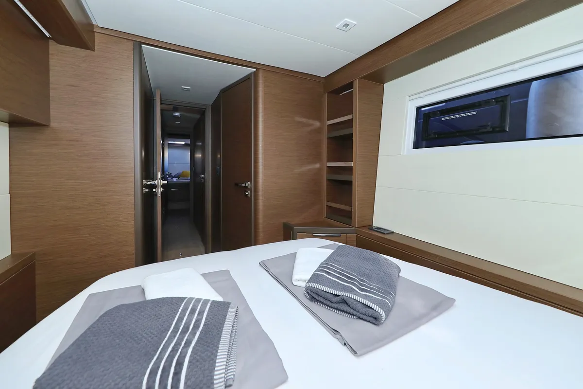 Cabin on Celeste Del Mar, a Lagoon 50 catamaran at Sukošan, Croatia