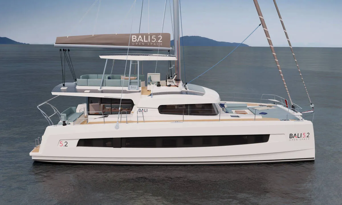 AMELIA GRACE, a Bali 5.2 catamaran at Central Abaco, Bahamas