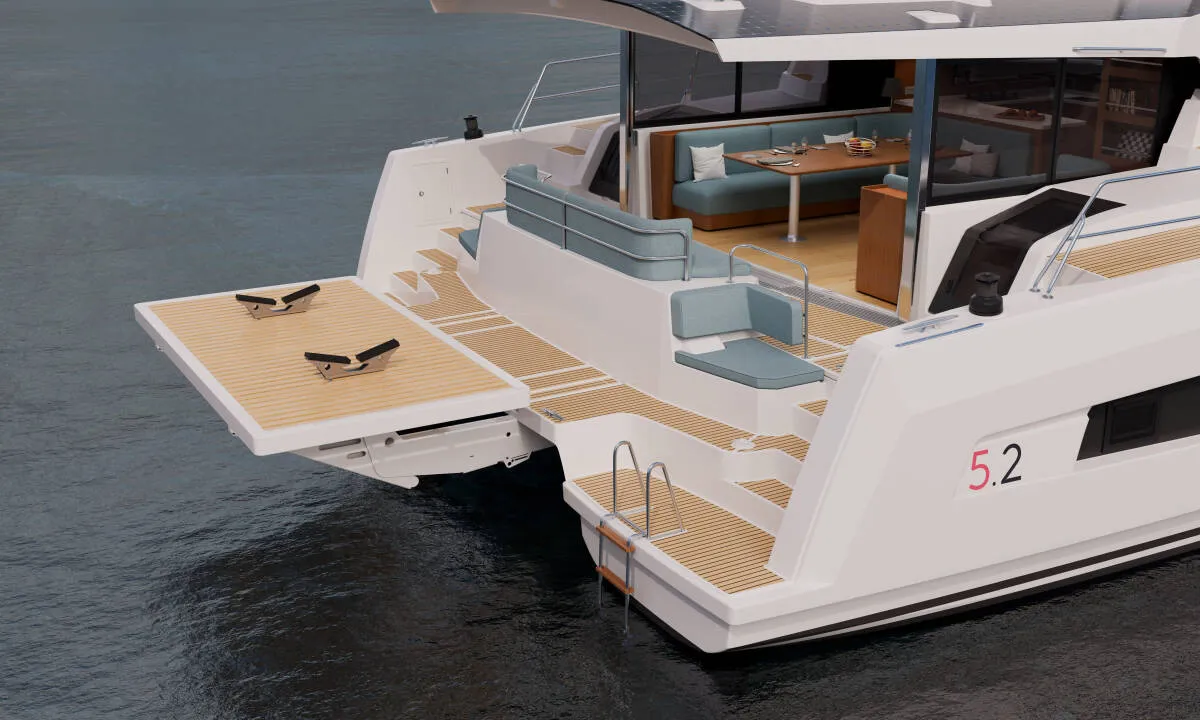AMELIA GRACE, a Bali 5.2 catamaran at Central Abaco, Bahamas
