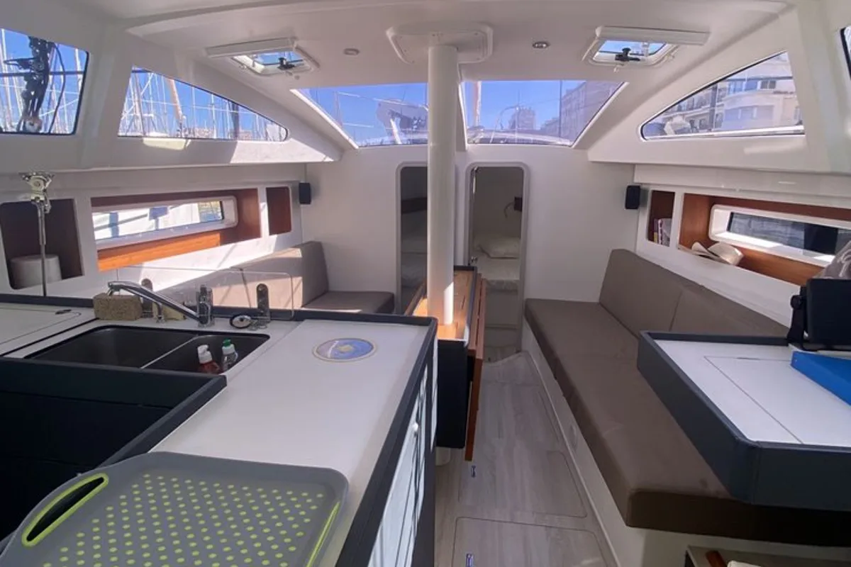 Galley of Neree, a RM 1270 sailboat at Marseille, France