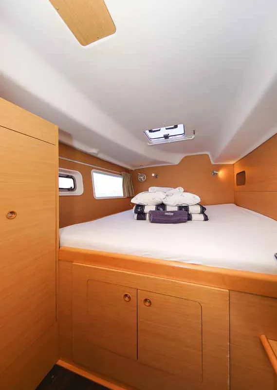 Cabin on Phoenix, a Lagoon 380 S2 catamaran at Zadar, Croatia