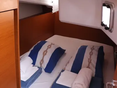 Galley of Shaken Not Stirred, a Jeanneau Sun Odyssey 410 sailboat at Dubrovnik, Croatia