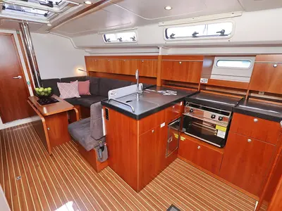 Galley of Luna, a Hanse 415 sailboat at Grad Šibenik, Croatia