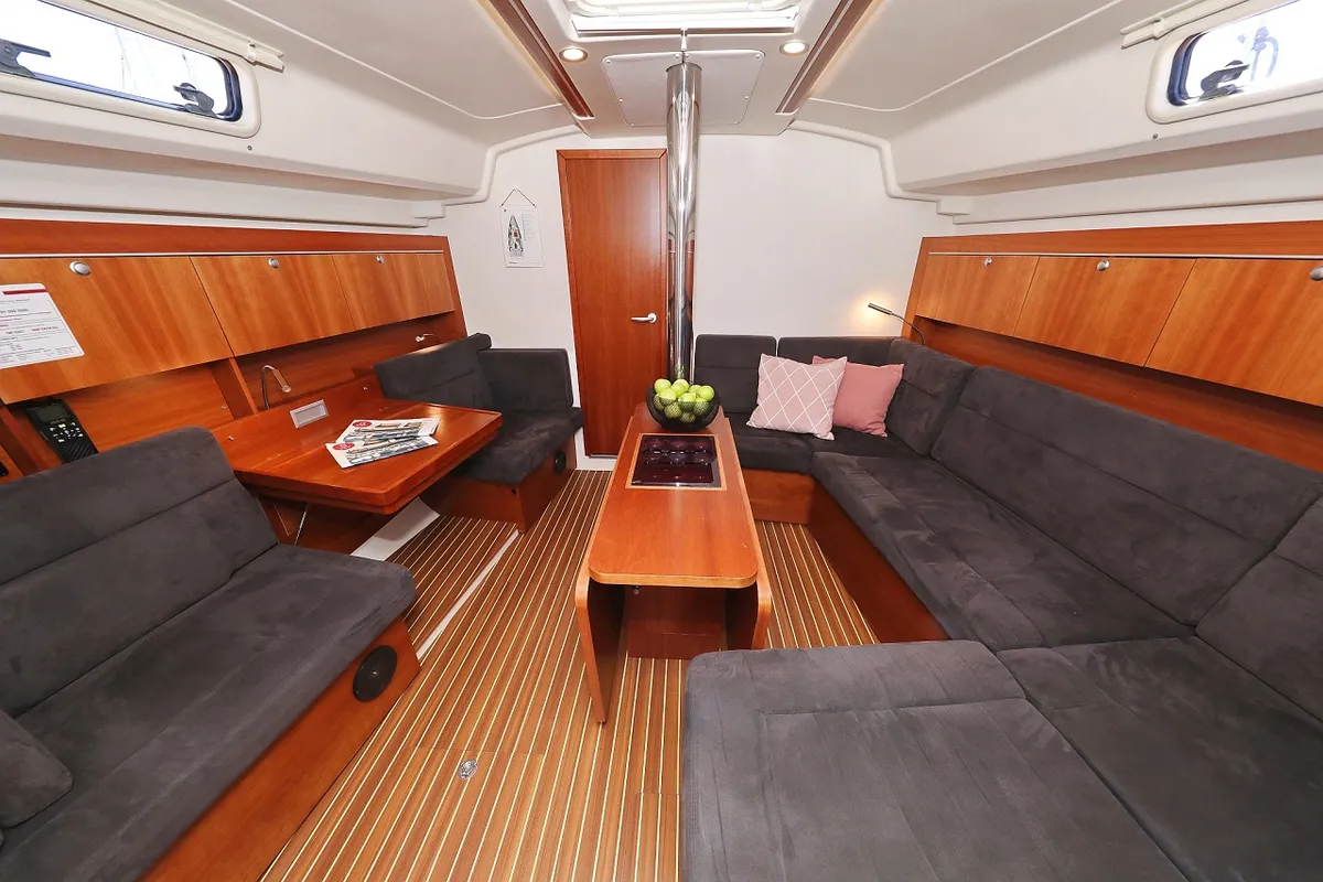 Salon of Luna, a Hanse 415 sailboat at Grad Šibenik, Croatia