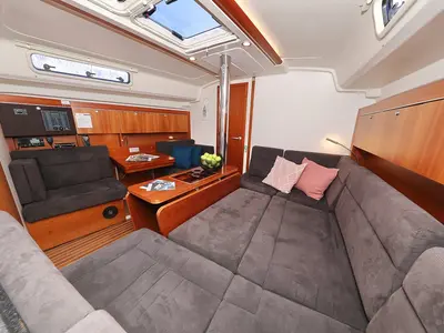 Salon of Luna, a Hanse 415 sailboat at Grad Šibenik, Croatia