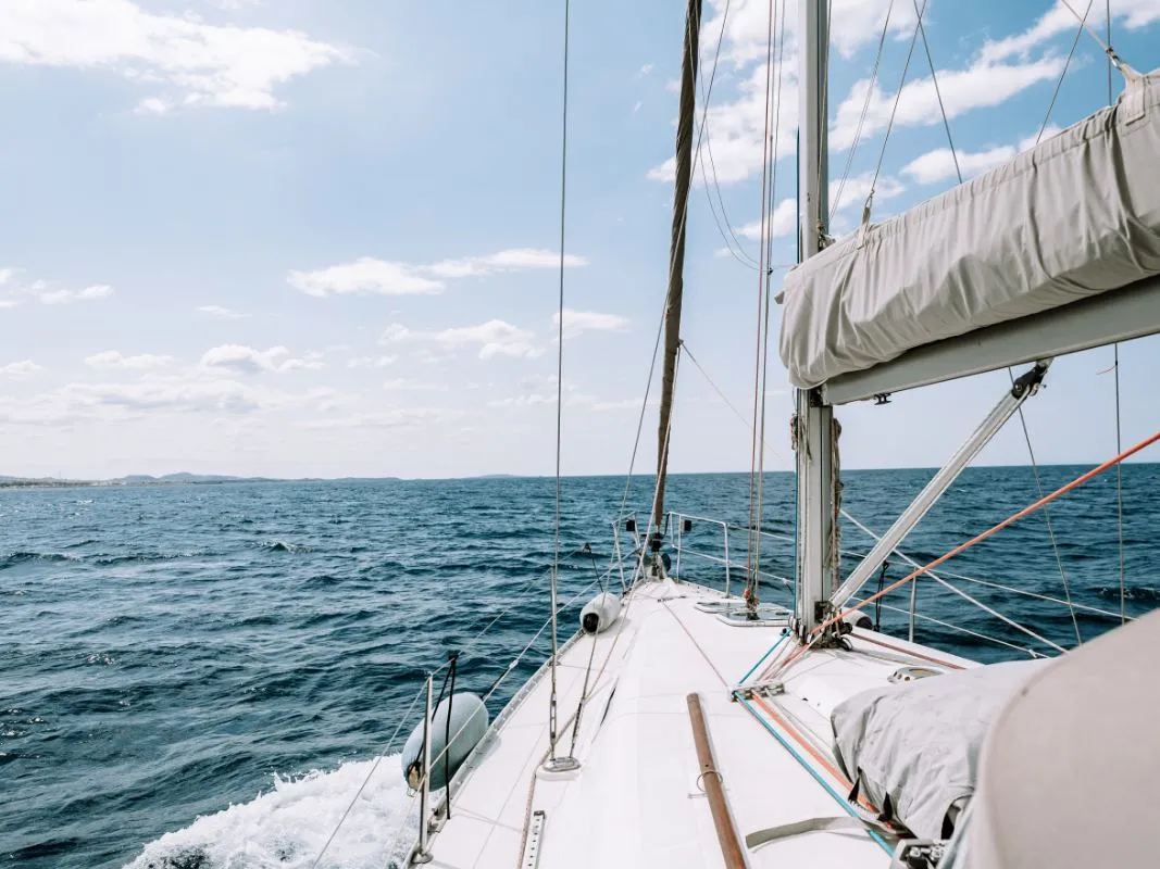 Deck of ANIMA, a Beneteau Oceanis 361 sailboat at Athens, Marina Delta Kallithea, Greece
