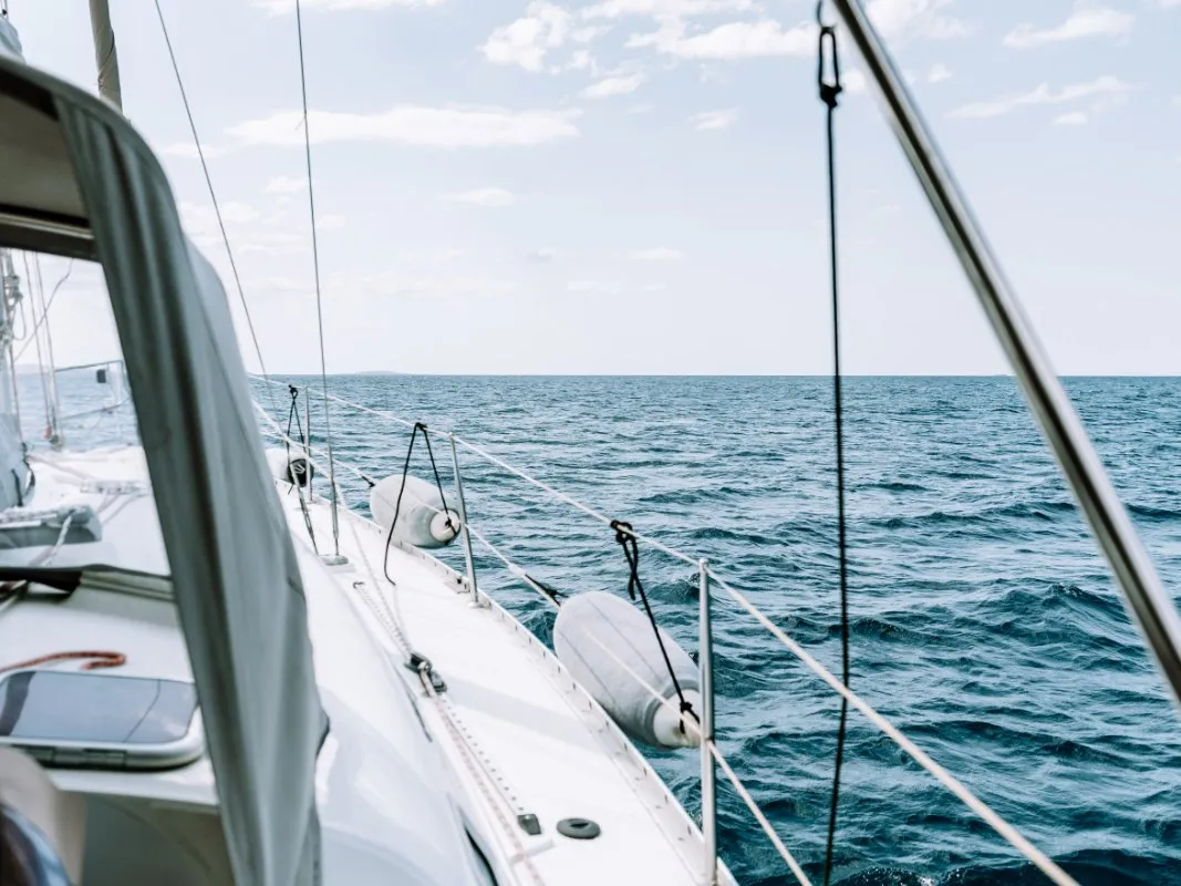 Deck of ANIMA, a Beneteau Oceanis 361 sailboat at Athens, Marina Delta Kallithea, Greece