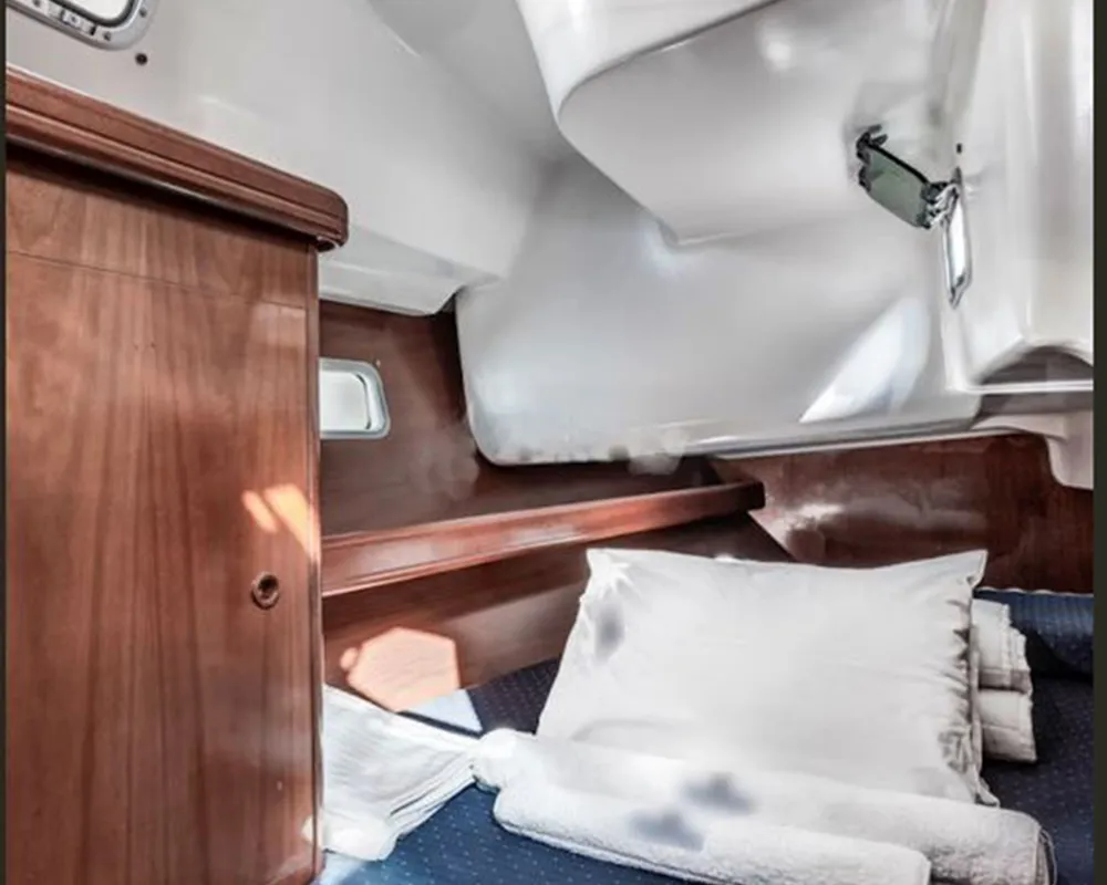 Cabin on ANIMA, a Beneteau Oceanis 361 sailboat at Athens, Marina Delta Kallithea, Greece