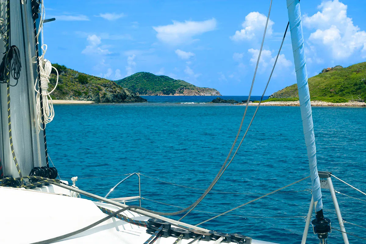 Spindrift, a Fountaine Pajot Elba 45 catamaran at Road Town, British Virgin Islands