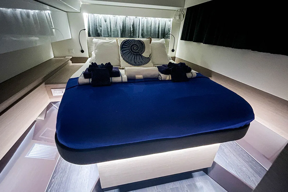 Spindrift, a Fountaine Pajot Elba 45 catamaran at Road Town, British Virgin Islands