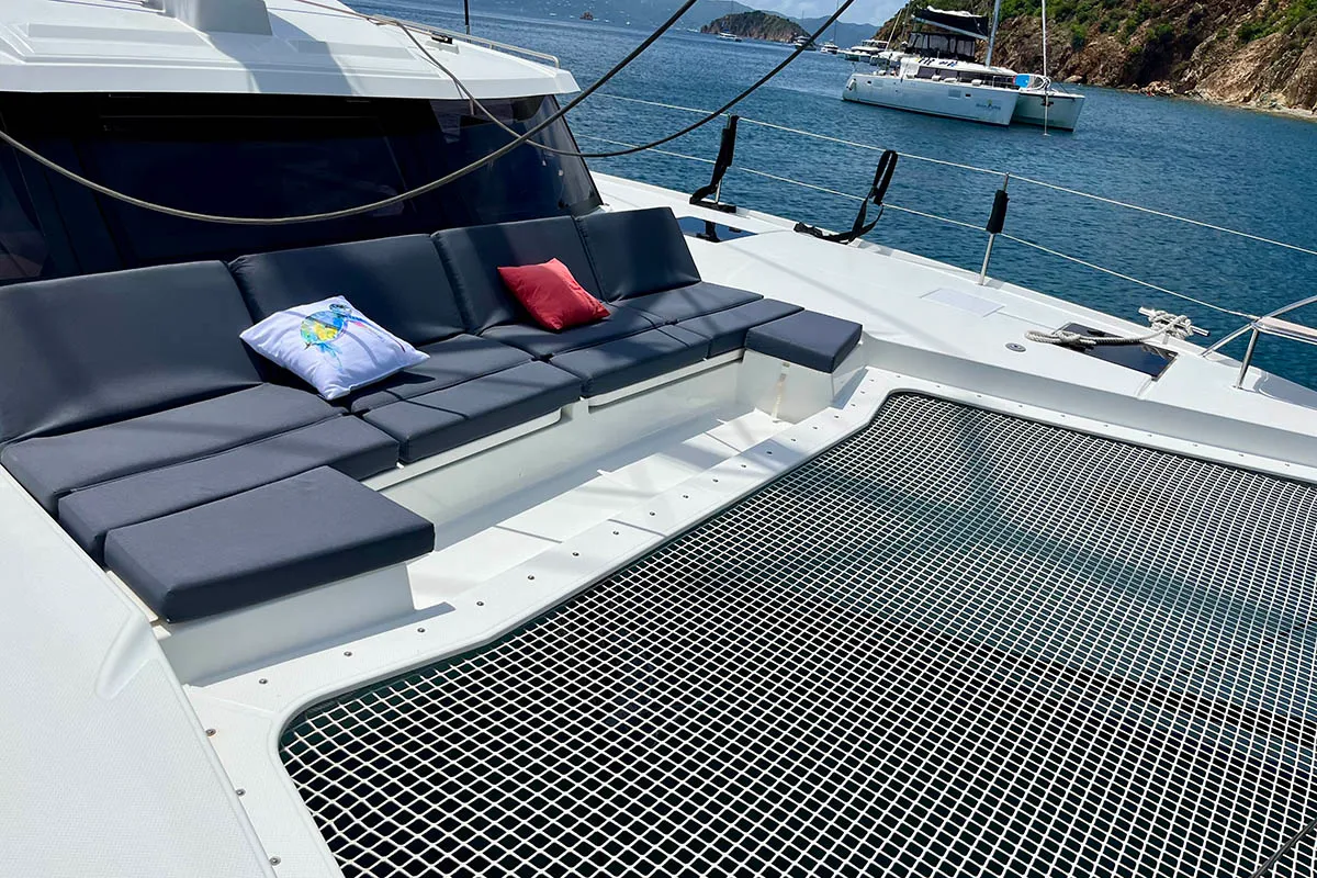 Spindrift, a Fountaine Pajot Elba 45 catamaran at Road Town, British Virgin Islands