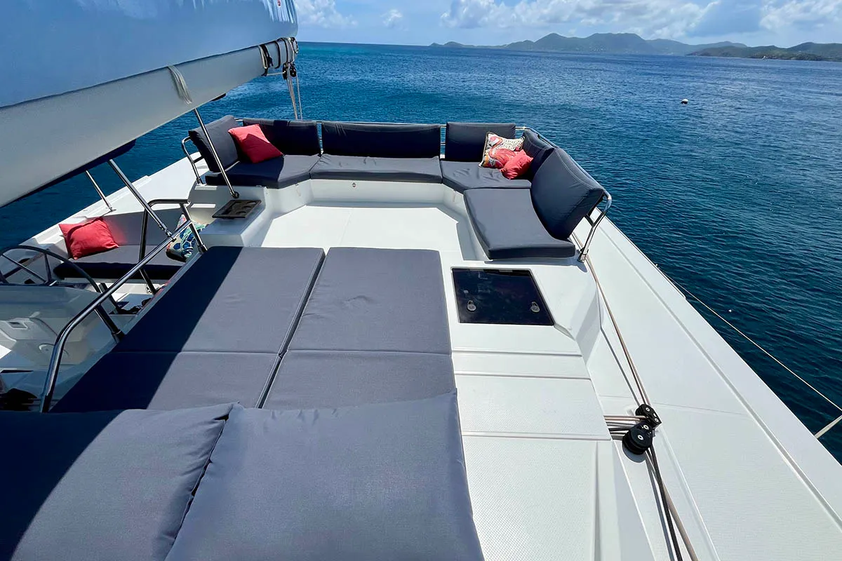 Spindrift, a Fountaine Pajot Elba 45 catamaran at Road Town, British Virgin Islands