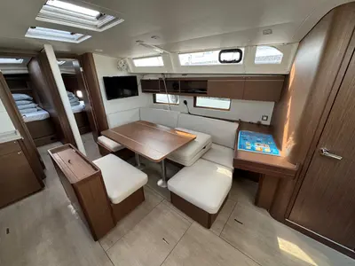 Galley of Artemis, a Beneteau Oceanis 46.1 sailboat at Općina Rogoznica, Croatia