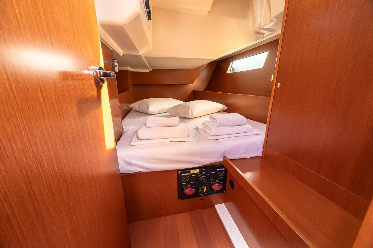 Cabin on Peace, a Beneteau Oceanis 41.1 sailboat at Municipal Unit of Lefkada, Greece