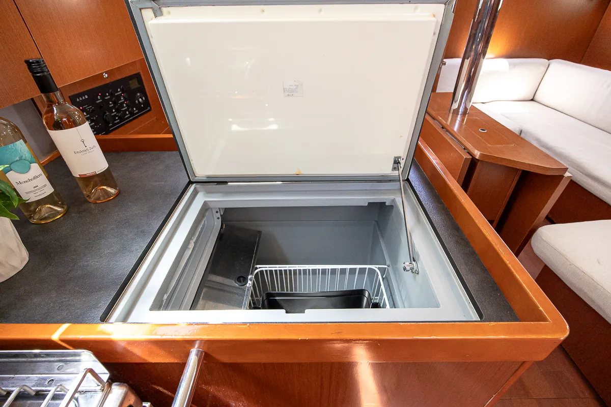 Galley of Peace, a Beneteau Oceanis 41.1 sailboat at Municipal Unit of Lefkada, Greece