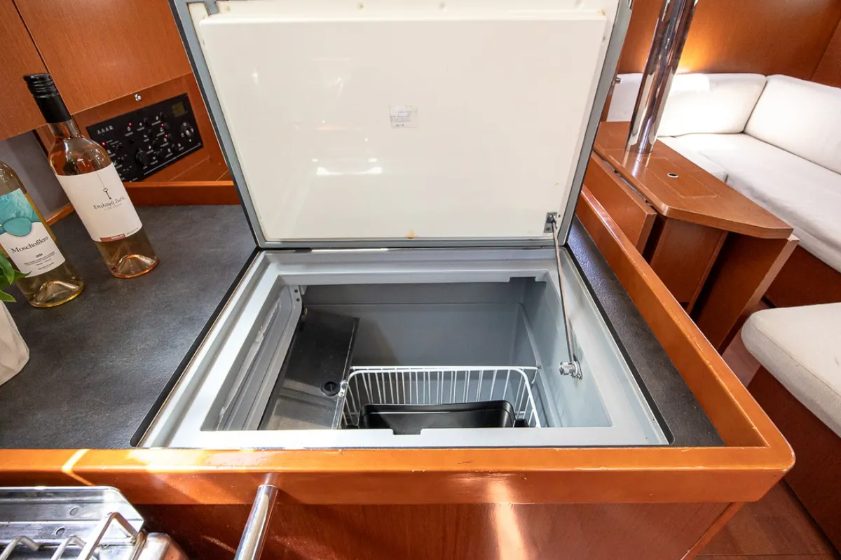 Galley of Peace, a Beneteau Oceanis 41.1 sailboat at Municipal Unit of Lefkada, Greece