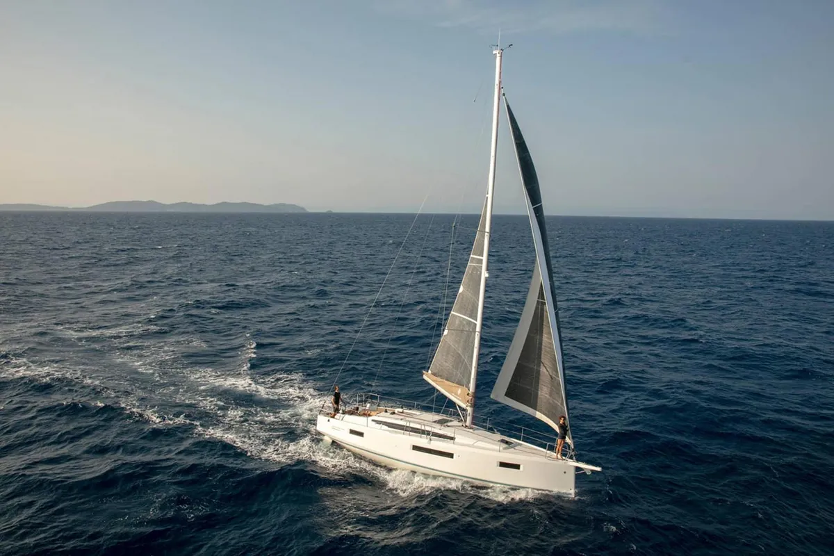 Bona Res, a Jeanneau Sun Odyssey 410 sailboat at Split, Croatia