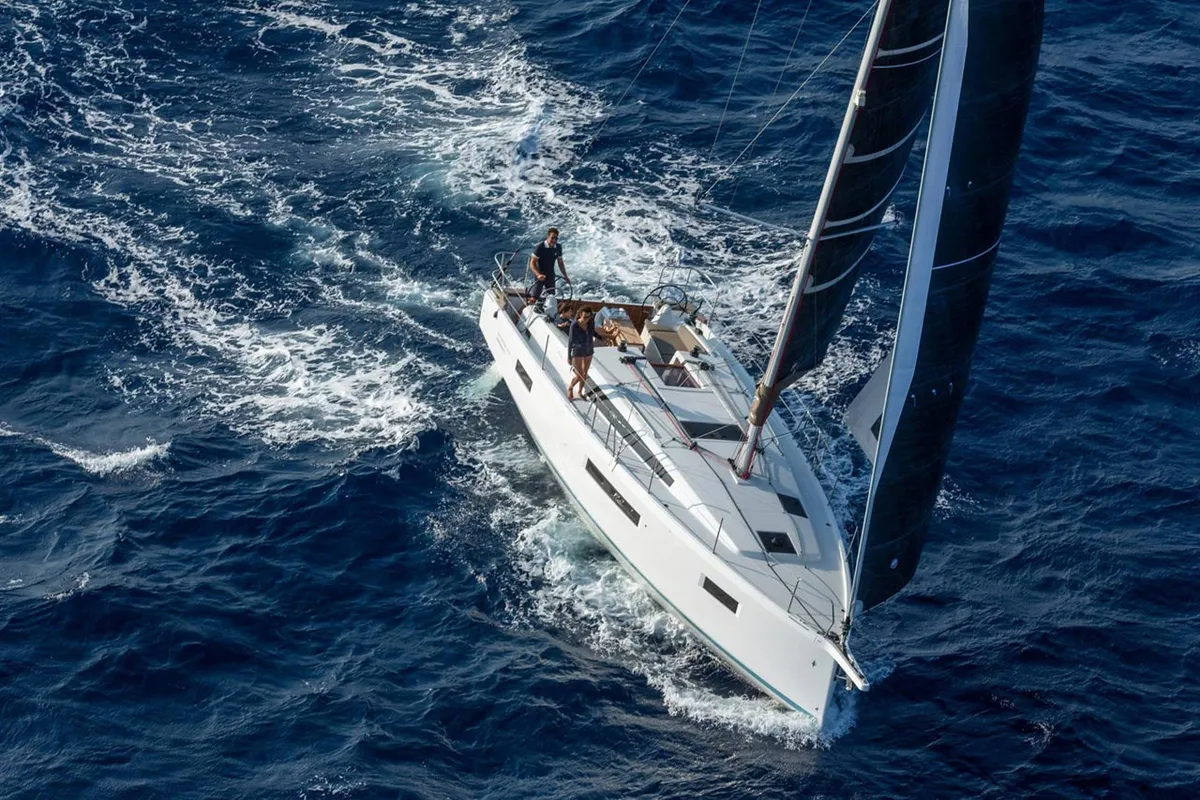 Bona Res, a Jeanneau Sun Odyssey 410 sailboat at Split, Croatia