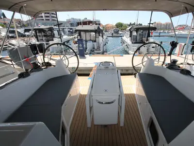 Bona Res, a Jeanneau Sun Odyssey 410 sailboat at Split, Croatia