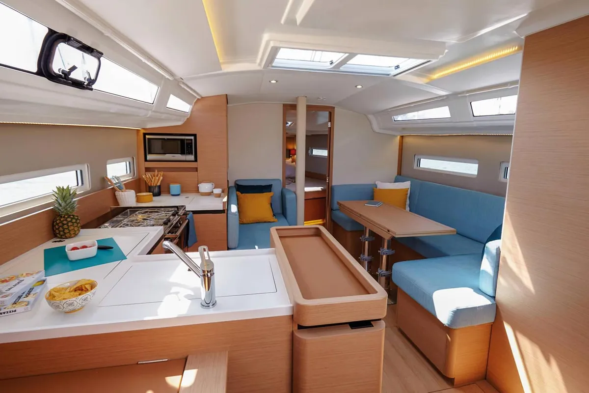 Bona Res, a Jeanneau Sun Odyssey 410 sailboat at Split, Croatia