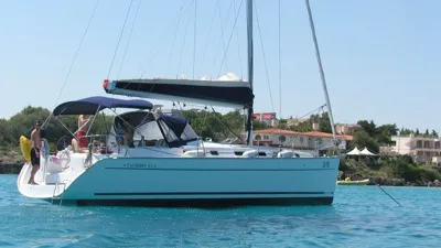 Exterior view of Hermes, a Beneteau Cyclades 43.4 sailboat at Preveza, Greece